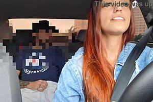 i caught the app driver watching me masturbate in backseat then gave him ass worship