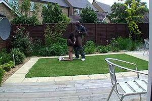 petit british girl lacey little gets fucked bareback in garden