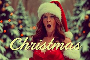 Granny Carmen Claus the classic cocksucking Christmas concubine – can you handle her mature pov blowjob and deepthroat skills in costume?