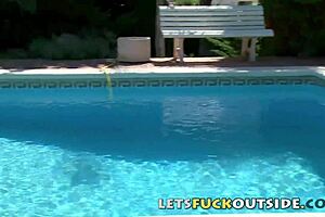 lets fuck outside - oiled-up my sun bathing petite 18+ step sister