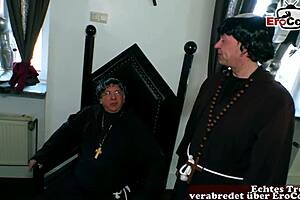 Deutsche cleaning lady seduced to sex in the church