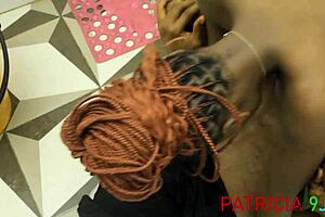 Ghetto Boyfriend Pounds Ebony Big Tits Babe In Hardcore Floor Sex.