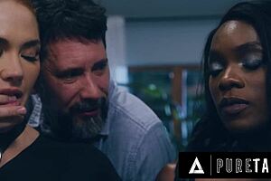 pure taboo where obedient siri dahl and best friend ana foxxx submit to controlling husband in ffm rough drilling