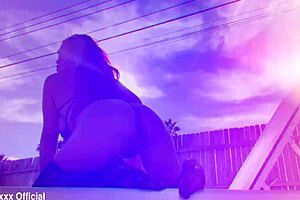 Curvy SEDUCTIVE Ms Red X TEASES with HUGE tits and ASS in lingerie