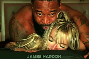 I invite hotwife blonde over for breeding session with bbc interracial deepthroat fucking and ass spreading