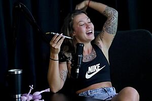 Safada Performs Sensual Stripper Showing Peitos After Discussing Never Suggesting Transsexual And Losing Virginity. Flor De Damiana Appears On Sheer Red In Compilation.