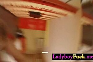 Perverted busty ladyboy slut Haribo, wanna give that european tourist a hardcore pov blowjob? 😈