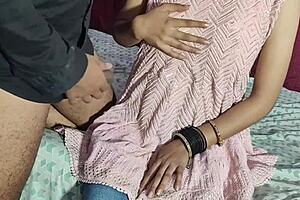 brunette dipali bhabhi gets fucked with condom in bedroom while blindfolded as submissive slave