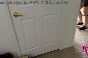 I missed my flight home, stepmom says, then rides my cock in doggystyle until creampie orgasm.