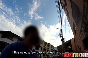 I sucked that big white dick. Marcela's perfect ass enjoyed deepthroat action.