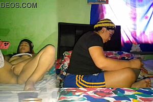 masturbating my big pussy while stepsister does university homework 😏