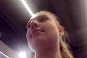 Creampie pussy gets squirting orgasm from fingering in public outdoor spot