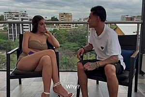 brunette latina gets fucked by her boyfriend's stepbrother in tight pink pussy. don't say anything and eat my whole big ass in doggystyle and cowgirl.