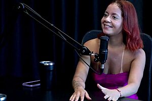 ruiva safada shows her ass after saying husband suggested entering liberal scene loves big thick cock and doesn't watch scenes - bruna ferrari on sheer red