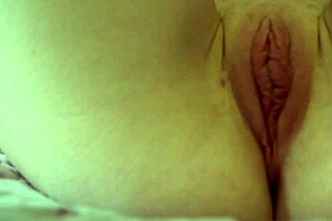 my skinny girlfriend with small tits and small waist showed her pussy for a long time