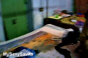 intriguing indian savita bhabhi fingers pussy to squirting orgasm in horny solo session