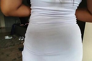 Girlfriend of My Best Friend Let Me Touch Her in Miniskirt and Made Me Cum in Spurts