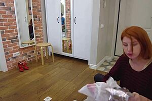 Redhead Begs Step Daddy to Pound Her Tight Pussy in Wild Doggystyle Ride!