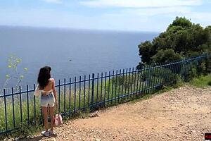 Public Cock Flashing! Girl Got Scared Seeing Huge Cock But Curiosity Led To Handjob And Blowjob On Beach!