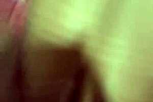 Chubby blonde brazilian trans gets fucked at home