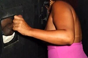 casada heads to the gloryhole and gets a massive cumshot on her face