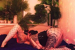 hot horny lesbian milfs drooling sucking eating pussy orgasms arya grander dredda dark