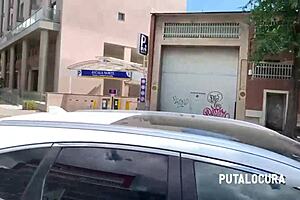 Gordita teen 18+ with big natural tits swallows cum after interracial doggystyle pounding from Torbe