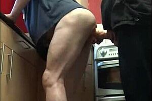 this bisexual guy bends over outdoors for strapon pegging with huge dildo insertion and ass to mouth action in public