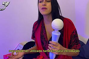 bia hot feeling so aroused masturbating with huge toy in lingerie on her big pussy and ass