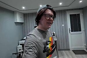 nerd pervert audition trailer with mmf threesome and curvy blonde... 😏