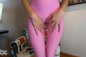 Skipped Workout To Suck Cock With Sloppy Blowjob Ending In Cumshot On Leggings - Full On Red With Mysteriouskathy