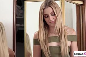 Latina stepsister shares her girlfriend for hairy pussy licking and face sitting in threesome. They enjoy scissoring and muff diving orgasm.