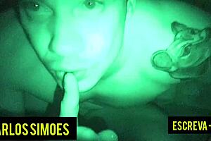 Sentando Gostoso No Escurinho With My Young Brazilian Girlfriend And Her Friend!