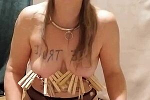 2025 10 08 Esclave F Comments On Her Submission And Whips Herself In Bondage As Chained Slave