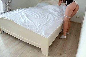 Oh Wow, Playing Wild Sex Games With This Hot Maid! I Fuck Her Tight Pussy Bent Over While My Wife's Away, Using Vibrator On Her Wet Hole Until Cum On Ass.