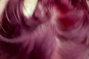 redhead british gymnast performs deepthroat and rides to multiple leg-shaking climaxes in pov view