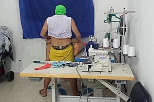 Suggestive Moment of Temptation with Coworker