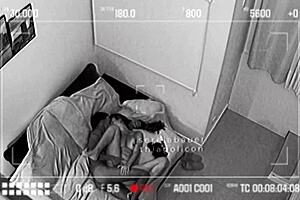 Real Security Camera Catches Lover Fucking and Swallowing Cum While Cuckold Works!