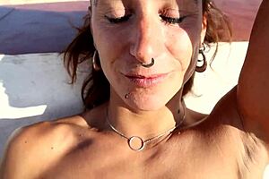 real amateur sex on a balcony with amazing cadiz views overlooking the ocean