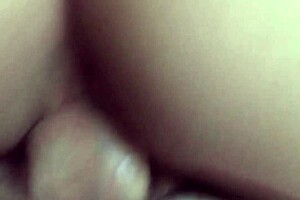 Jovencita gets pulsating creampie in her shaved teen pussy.