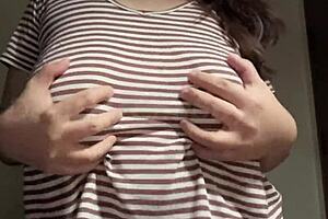hey step mom, why are you teasing those big lactating boobs on webcam like a horny indian milf?