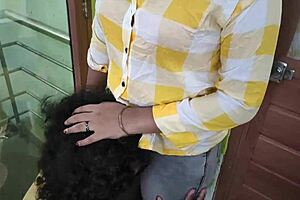 Horny indian college girl joins boyfriend in private room for chubby ass sex