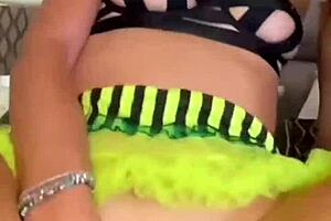 Brunette and blonde teens in wet shower turn into real backstage amateur POV threesome with deepthroat fucking and cum swapping