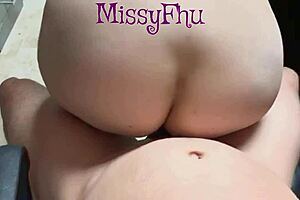 Hey, are you ready for some cheerful fun in the office with this sexy brunette riding cowgirl on my cock until orgasm?