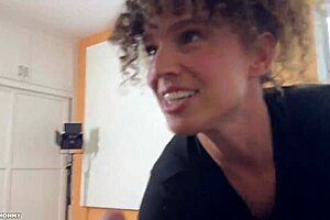 hey, this home intruder got caught in the act of some private time alone