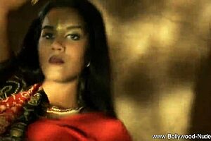 Brunette milf performs an arousing seductive striptease in solo ritual