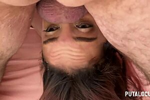 feeling so intense as allison sweet gets her skinny throat fucked hard with choking and gagging in bedroom