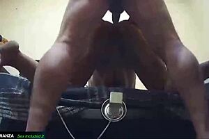 Hard dirty anal creampie - she gets hot cum in her ass, bending over for doggystyle fucking and deepthroat blowjob. 😈