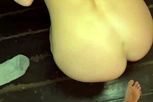 blonde teen girlfriend moans loud riding cock hard outdoors doggystyle quickie