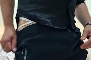 italian daddy rips panties spits on cock for quick anal creampie dirty talk